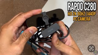 RAPOO C280 | 2K 60FPS 1440P RESOLUTION | PC CAMERA