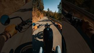 Riding down mountain - As seasons shift & leaves begin a fiery transformation… #motorcycle ride #pov