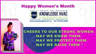 Happy Women's Month! from knowledge hvac & refrigeration ltd