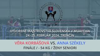 Věra Korbášová vs. Anna Székely / MSR v Muaythai SMTA 2024