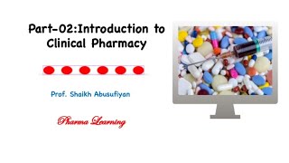 Part-II Introduction to clinical Pharmacy | Role & Responsibility of Hospital & Community Pharmacist