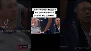 James Harden Struggled In The Clutch In Season Debut