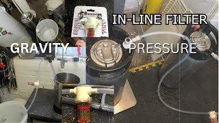 Bouncer In-Line Filter-Gravity & Pressure Transfer.