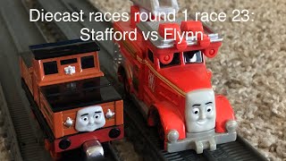 Diecast races round 1 race 23: Stafford vs Flynn