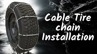 Car Cable Tire Chain Install