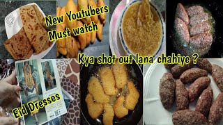 Eid Dresses | Lunch Mein Masala Kabab Banaye | Kaya Shot out lena chahiye