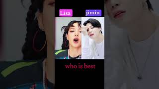 lisa vs jimin who is best dance😍 with taeyang💖💜 #bts #blackpink