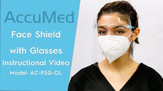 Accumed Face Shield Video with Glasses Model No. AC-FSG-OL