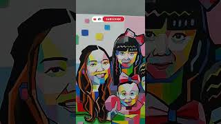 lagi... melukis dengan gaya WPAP #shorts