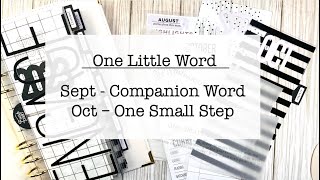 One Little Word - Companion Words (Sep) and One Small Step (Oct)