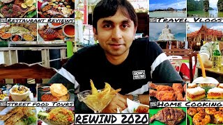 REWIND 2020 | 200 Dishes covered in 10 minutes | Sachin’s FoodTour - Our Journey | Food Challenge