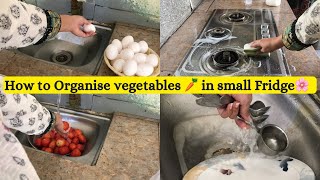 Tips to manage our household without getting tired || How to store vegetables🥕||Fridge cleaning||🌸