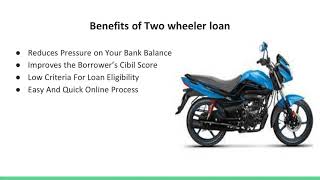 How to Apply for a Two Wheeler Loan ?