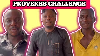 PROVERBS CHALLENGE BETWEEN FANS ON THE STREET