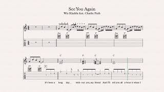 See You Again piano och gitarr