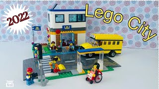 LEGO City - Schule mit Schulbus - School Day - 60329 - Unboxing - Stop Motion - Zeitraffer - Movie