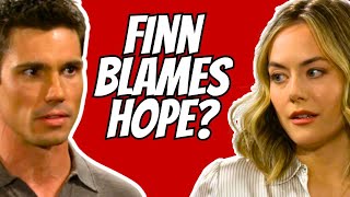 Will Finn Blame Hope for Steffy's Ordeal With Luna? The Bold and the Beautiful