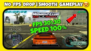 Midnight Club LA Remix PPSSPP Best Settings | No Lag Smooth Gameplay