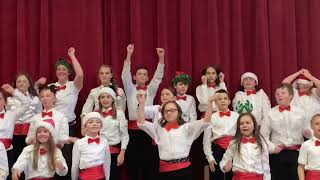 Finnley Singing in Century Elementary Christmas Program December 2021