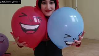 Very Loud Balloon Popping | Stomp to Pop 6 Balloons | Balloon Girl | AL Balloon World