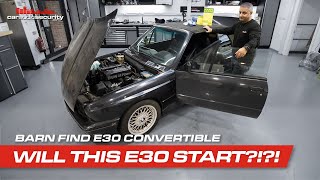 STARTING ISSUES?! Barn Find E30 M3 Convertible EP02 | Car Audio & Security #bmw #m3