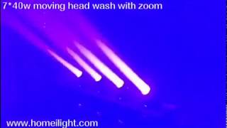 7*40W LED moving head wash with zoom