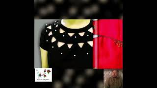 Gol Galay Ke Design - Black Churidar Neck Design - Suit Ke Gale Ke Design 2024 - Galon Me Design