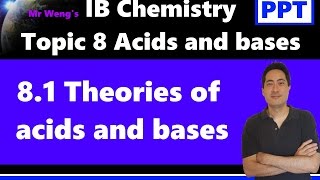 IB Chemistry Acids and bases Topic 8.1 Theories of acids and bases