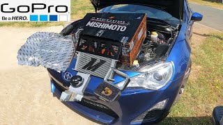 Mishimoto oil cooler kit 2015 Scion FR-S GoPro short