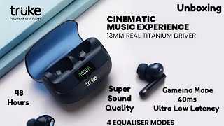 truke Buds Vibe with 35dB ANC,4Mic ENC, 13mm Speaker,48H Playtime,40ms Low Latency Bluetooth Headset