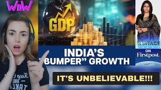 Foreigner reacts to India's Economy Soars latest GDP numbers BEAT global expectations!!