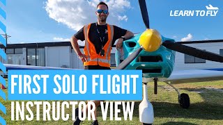 First Solo Flight from the Instructor's Viewpoint! | #LearnToFly #FlightInstructor #StudentPilot