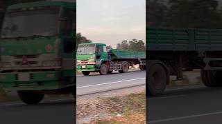 F U S O Green Truck Trailer Drivers on the Road #trucking #truckdriver #jcbvideo #truck #heavytruck