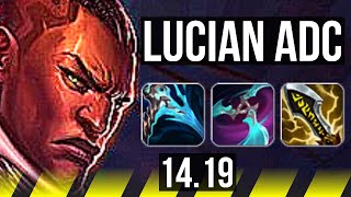 LUCIAN & Thresh vs CAITLYN & Soraka (ADC) | 16/3/7, Godlike | NA Grandmaster | 14.19