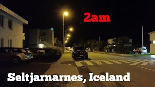 Late night walk thru some of the streets of Seltjarnarnes, Iceland