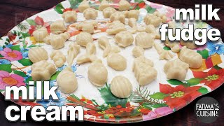 Milk Cream Recipe | Milk Fudge Recipe | Christmas Sweets Recipes