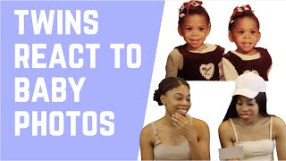 TWINS REACT TO BABY PHOTOS IN MATCHING OUTFITS!!