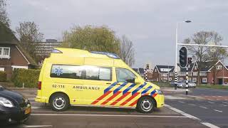 *WAIL* A1 Silverline T6 Ambulance 02-114 Stiens naar melding in Leeuwarden