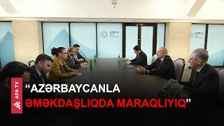 Prezident İlham Əliyev Millətlər Birliyi təşkilatının Baş katibi ilə görüşüb – APA TV