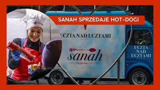 sanah sprzedaje hot-dogi 🌭 w Gdańsku - akcja promocyjna UCZTA NAD UCZTAMI