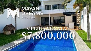 CASA EN VENTA EN MERIDA YUCATÁN $7,800,000 MONTES DE AME