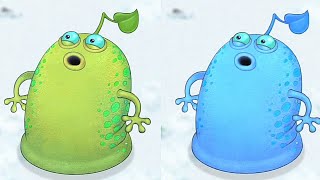 My Singing monsters Spunge all Island sound and animation with blue spunge version #msm