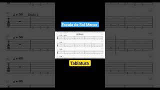 Escala de Sol Menor - TABLATURA DE VIOLÃO e GUITARRA #pagodecomcifras #musica