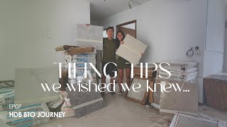 Tiling Tips We Wished We Knew... | Self-Designed Neutral Contemporary Home | EP07 HDB BTO Journey