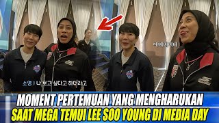 AKRAB BENER MEREKA💕CANDA TAWA MEGAWATI DAN LEE SOO YOUNG JADI SOROTAN CAMERA SAAT DI MEDIA DAY😍