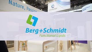 Cosmetics Business Stand Side with Berg and Schmidt at in-cosmetics 2023