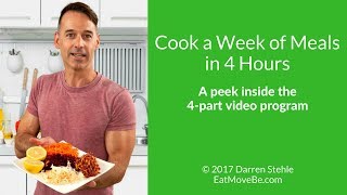 Peek Inside the Cook a Week of Meals in 4 Hours Video Program