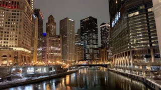 Downtown Chicago Winter Walk | The Loop, Grant Park, Magnificent Mile | Lofi Hip-Hop Study/Chill