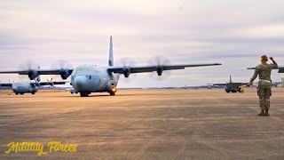 C-130 Hercules drop off the aridrop