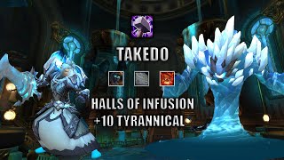 Ret Paladin M+ Season 4 Dragonflight | +10 Halls of Infusion | Tyrannical